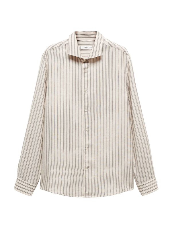 MANGO MAN MANGO MAN Риза 'Rog'  бежово / кафяво / бяло