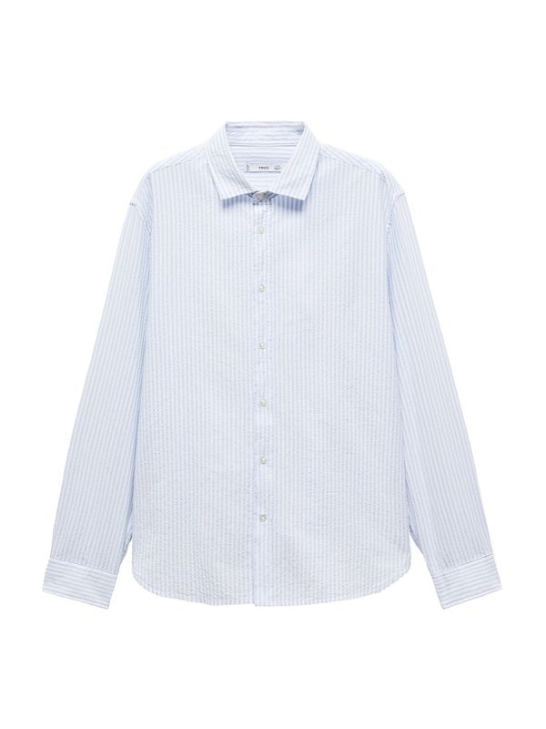 MANGO MAN MANGO MAN Риза 'ROUX'  светлосиньо / бяло