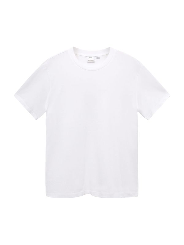 MANGO MAN MANGO MAN Тениска 'BELLOW'  мръсно бяло