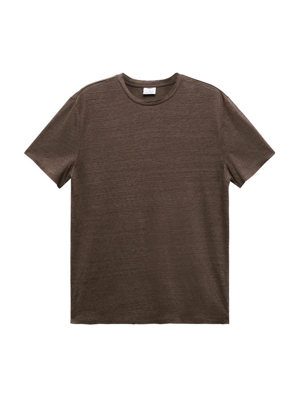 MANGO MAN MANGO MAN Тениска 'LIMAN'  кафяво