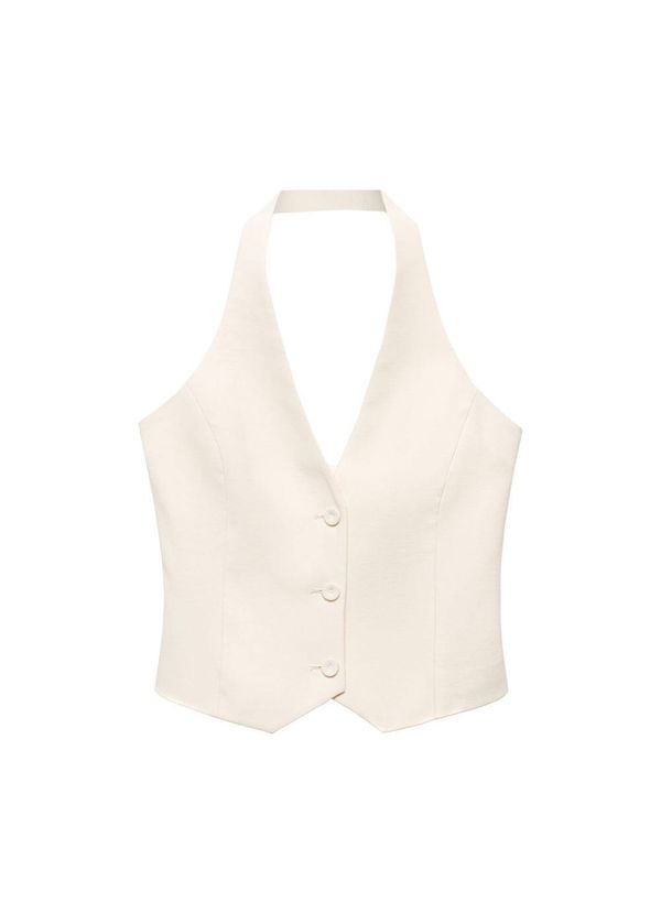 MANGO MANGO Мъжка елек за костюм 'Tempo'  светлобежово