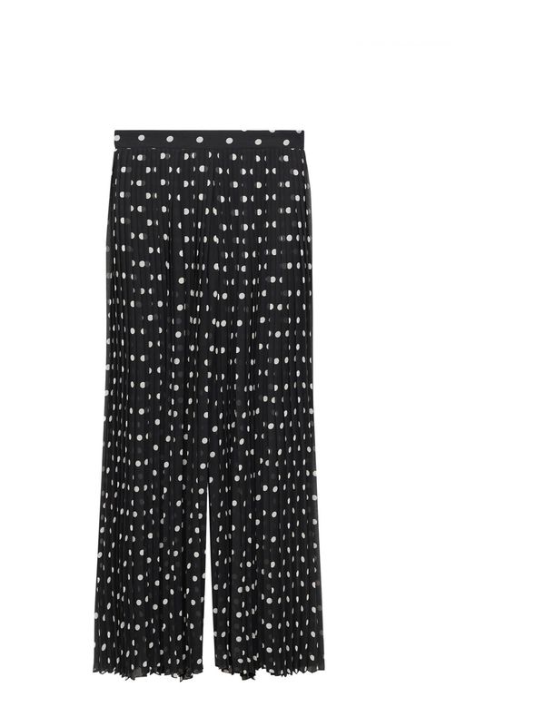MANGO MANGO Панталон 'Adela'  черно / бяло