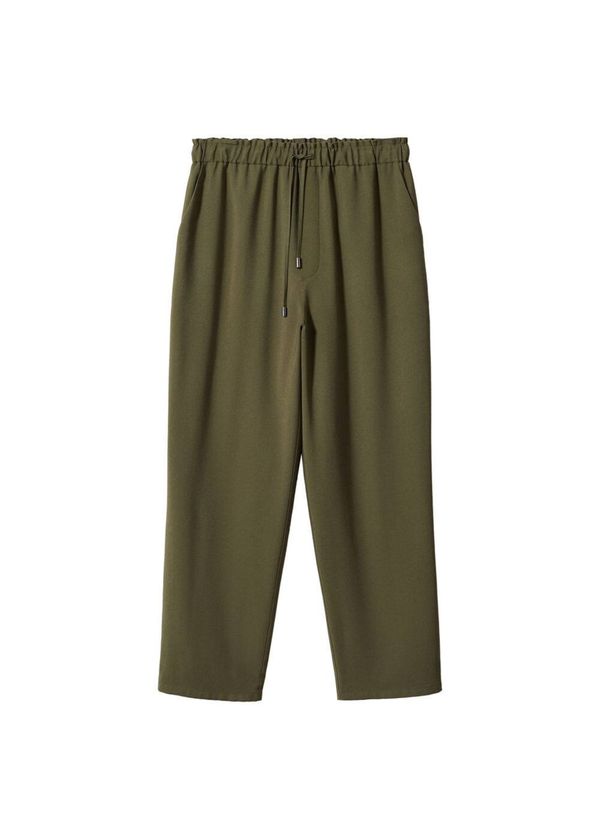 MANGO MANGO Панталон 'Fluido'  каки