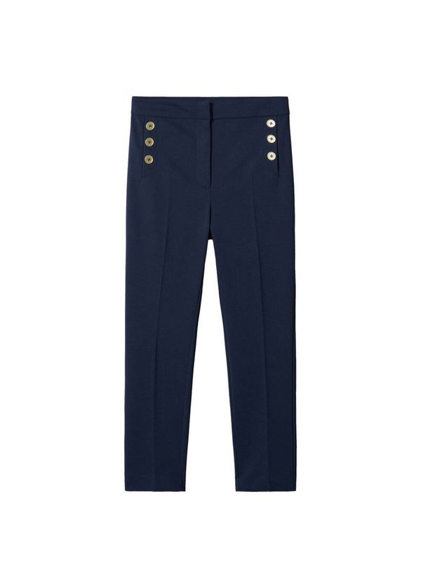 MANGO MANGO Панталон  нейви синьо