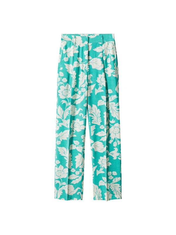 MANGO MANGO Панталон с набор 'FIONA'  тюркоазен / бяло