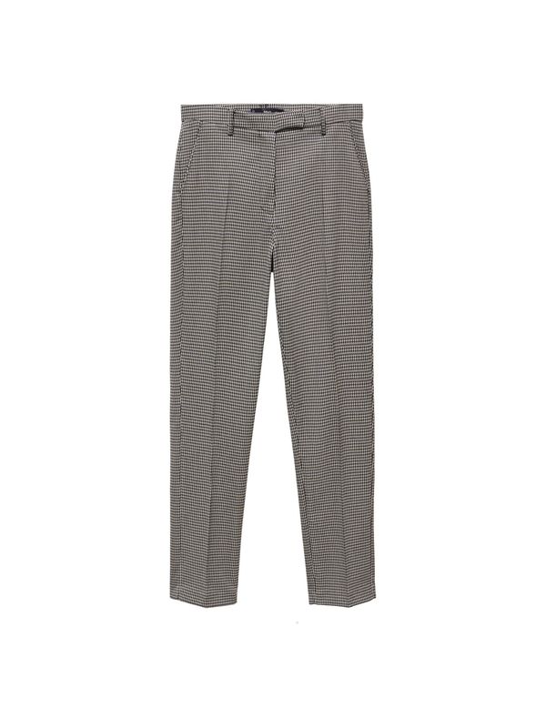 MANGO MANGO Панталон с ръб  бежово / тъмносиньо / бяло