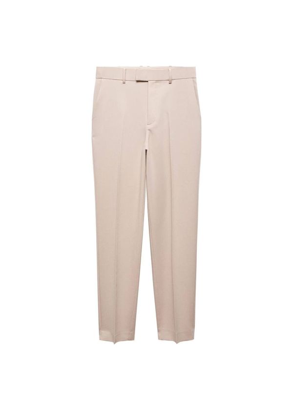 MANGO MANGO Панталон с ръб 'Boreal'  бежово