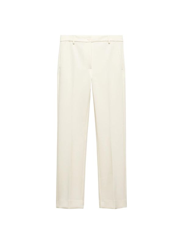 MANGO MANGO Панталон с ръб 'Bosco'  естествено бяло