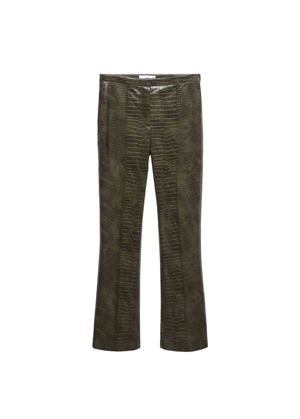 MANGO MANGO Панталон с ръб 'cassie'  каки