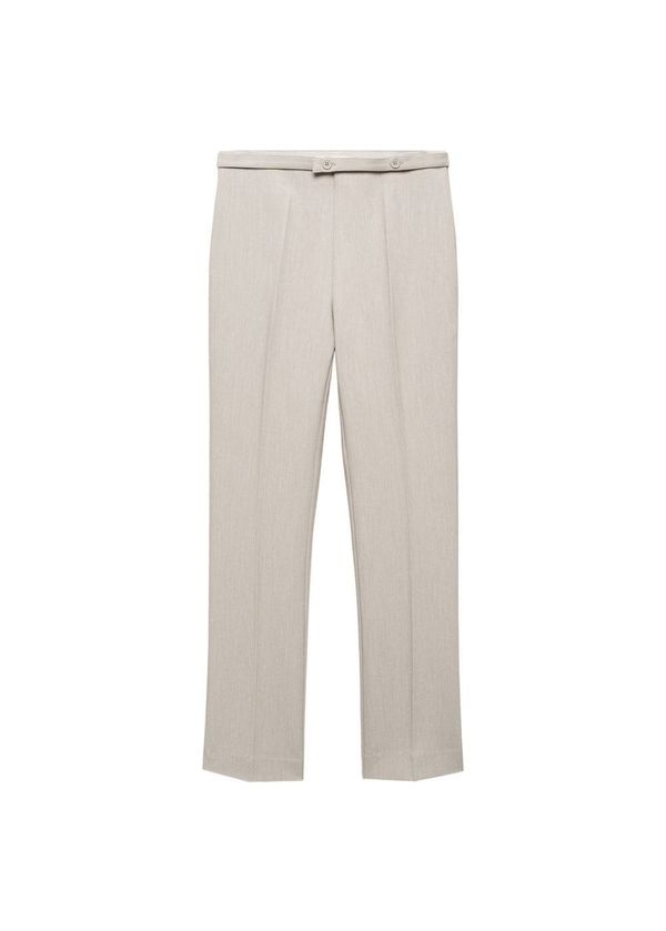 MANGO MANGO Панталон с ръб 'Creta'  бежово