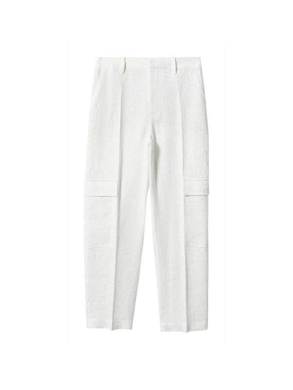 MANGO MANGO Панталон с ръб 'FRANK'  мръсно бяло