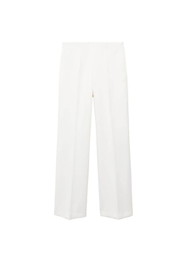 MANGO MANGO Панталон с ръб 'Iguana'  бяло