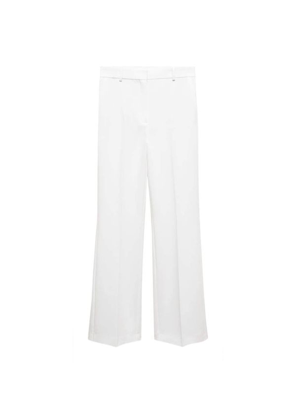 MANGO MANGO Панталон с ръб 'Monaco'  бяло