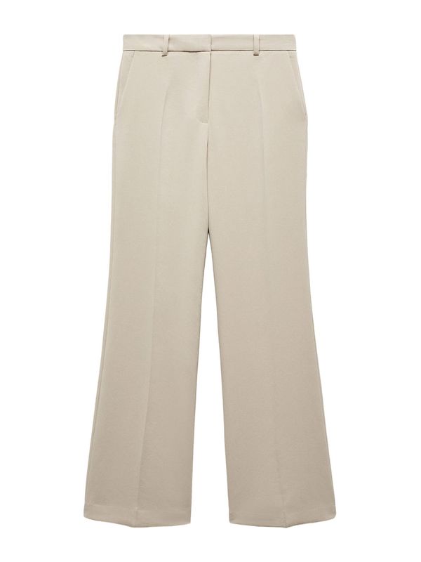 MANGO MANGO Панталон с ръб 'Pompeya'  сиво-бежово