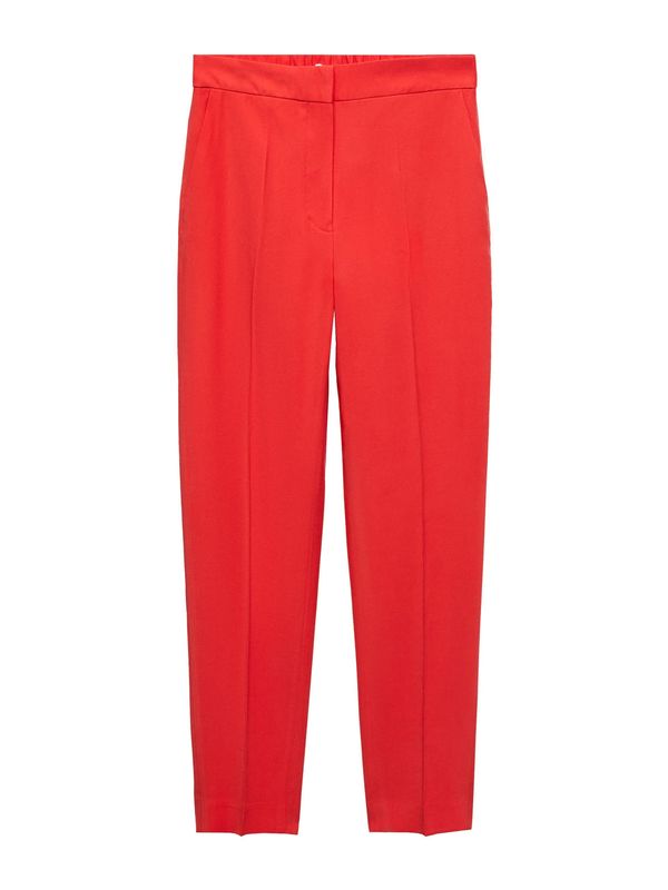 MANGO MANGO Панталон с ръб 'TEMPO'  ярко червено