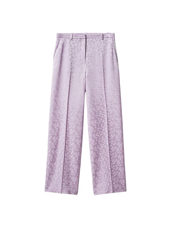 MANGO MANGO Панталон с ръб 'Topete'  орхидея / пастелнолилаво