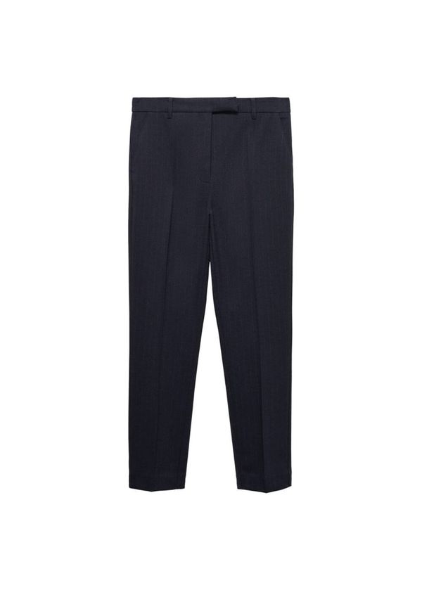 MANGO MANGO Панталон с ръб  тъмносиньо