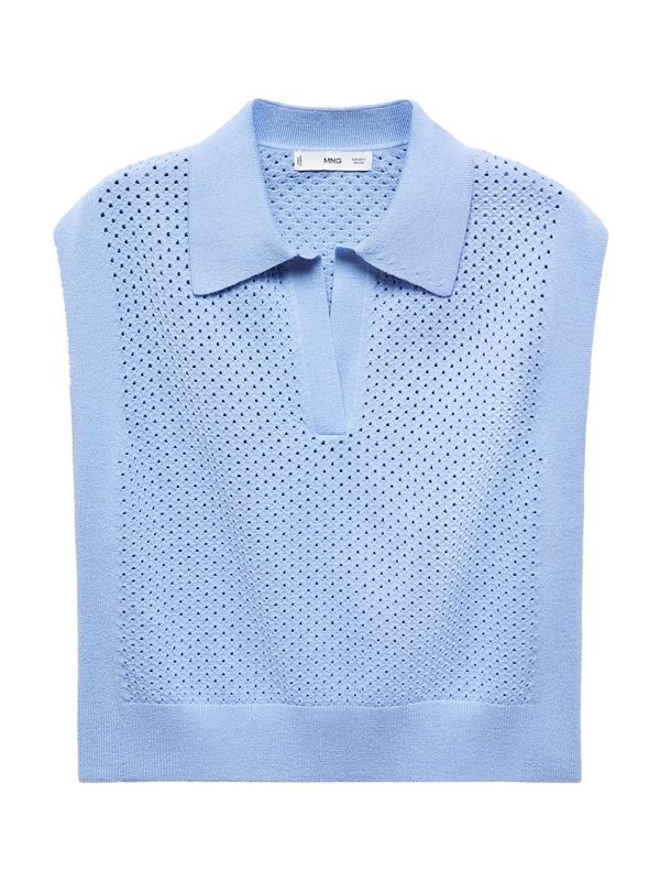 MANGO MANGO Плетен елек 'PAOLA'  синьо