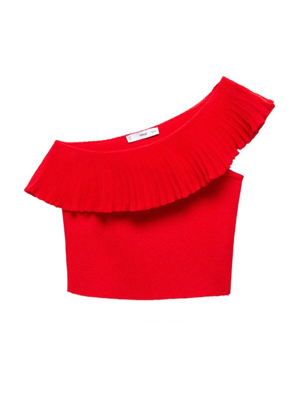 MANGO MANGO Плетен топ 'Oley'  червено