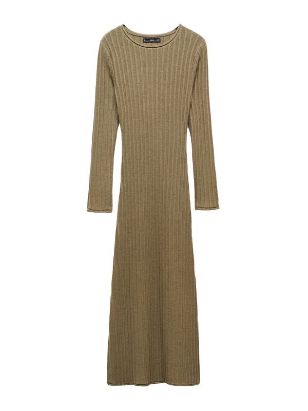 MANGO MANGO Плетена рокля 'Africa'  каки