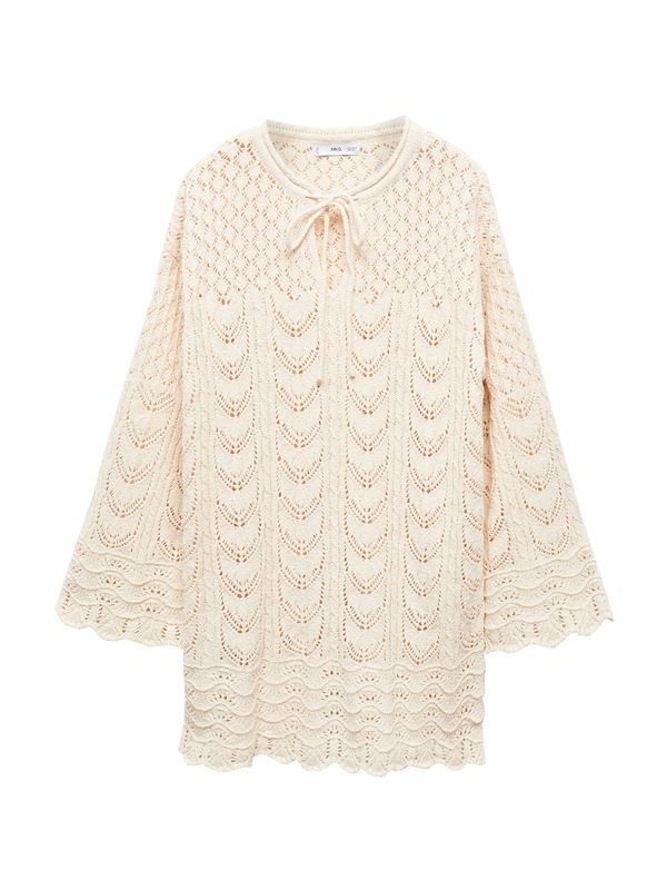 MANGO MANGO Плетена рокля 'Belice'  светлобежово