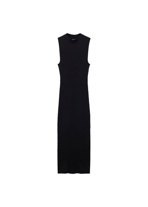 MANGO MANGO Плетена рокля  черно