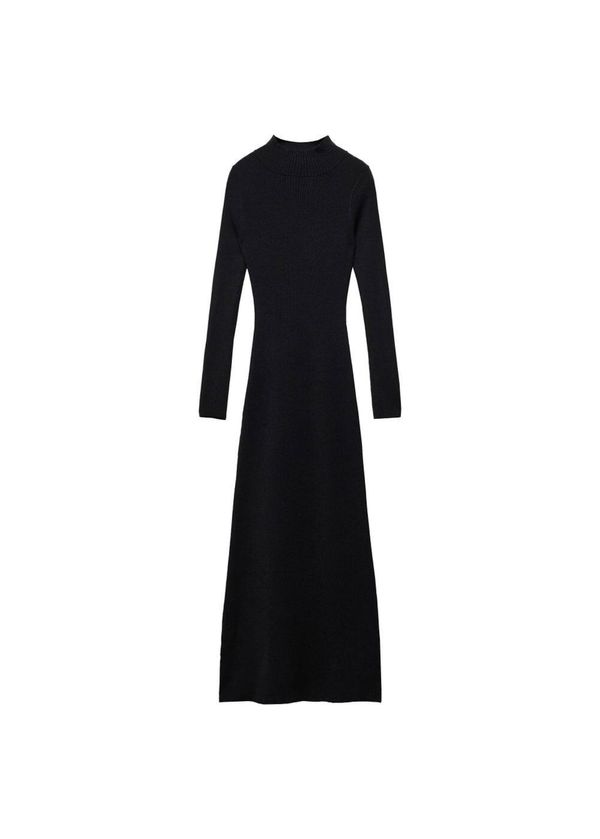 MANGO MANGO Плетена рокля  черно