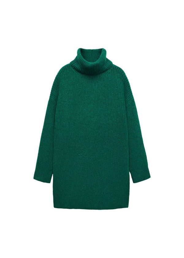 MANGO MANGO Плетена рокля 'Robert'  тъмнозелено