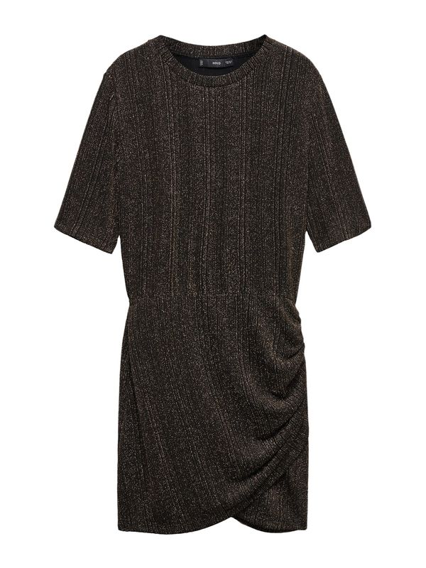 MANGO MANGO Плетена рокля 'Xlurin'  бронз / черно