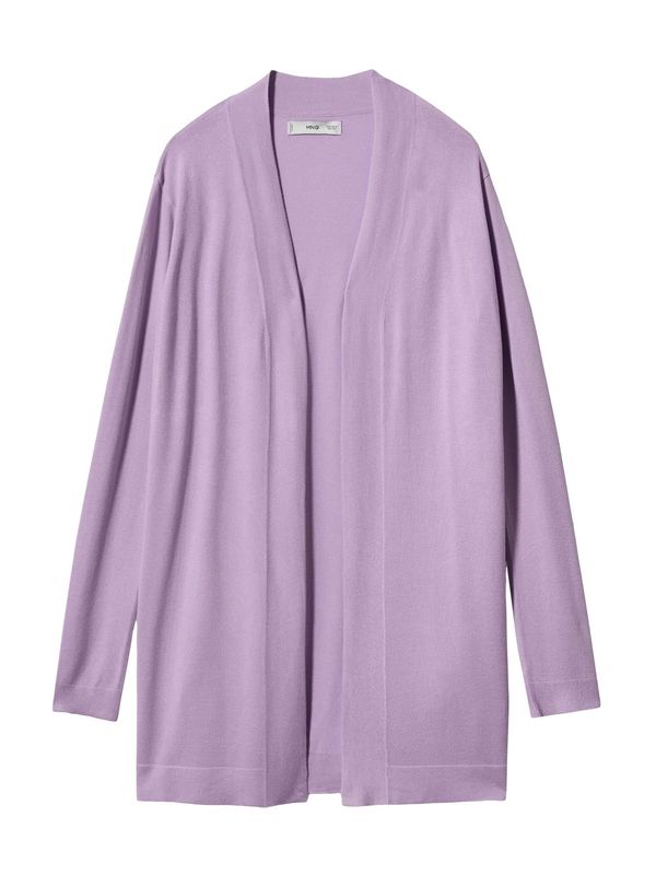 MANGO MANGO Плетена жилетка 'ALMA'  светлолилаво