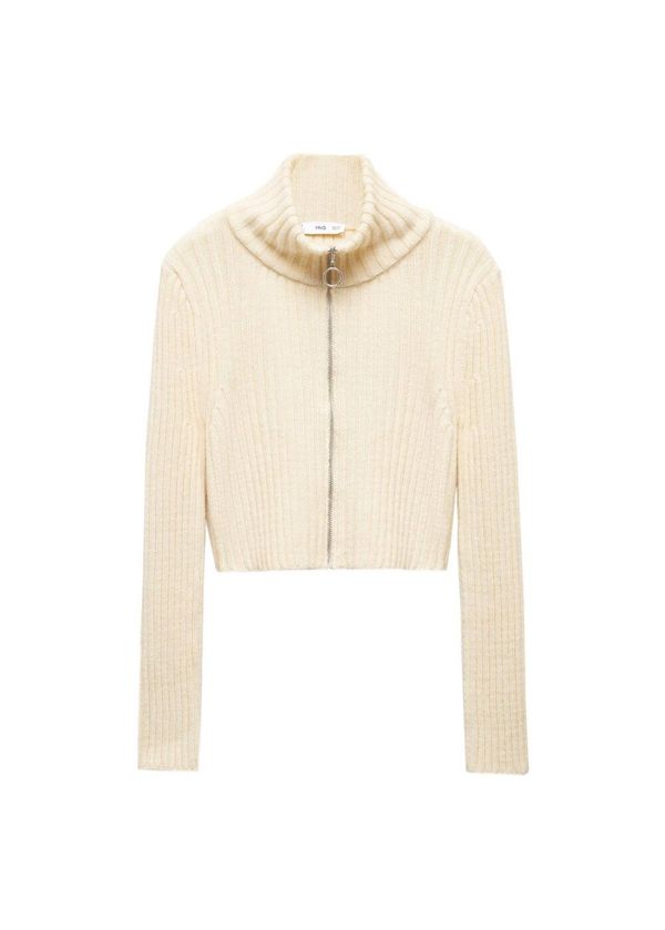 MANGO MANGO Плетена жилетка 'Bratz'  телесен цвят