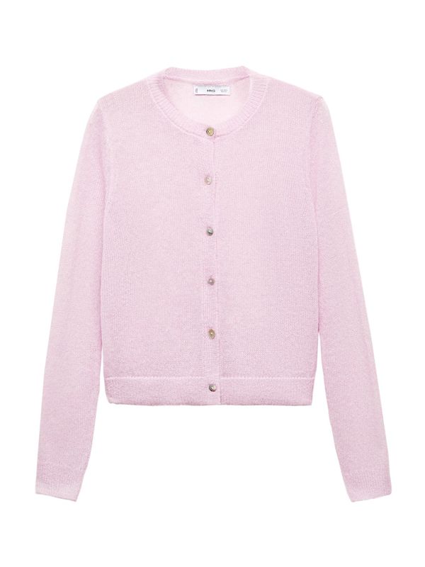 MANGO MANGO Плетена жилетка 'LEVIOSA'  бледорозово