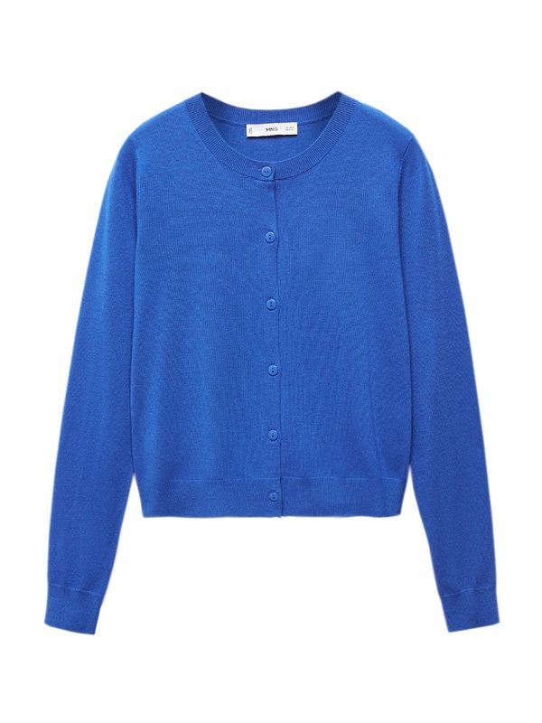 MANGO MANGO Плетена жилетка 'LUKABOB'  синьо