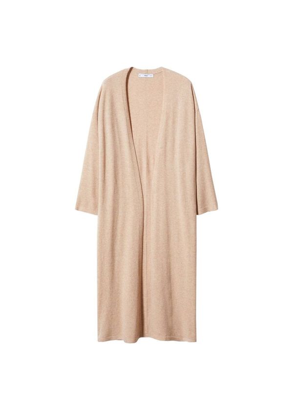 MANGO MANGO Плетена жилетка 'port'  бежово