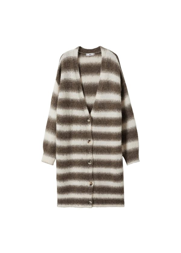 MANGO MANGO Плетена жилетка 'Sigurros'  телесен цвят / кафяво