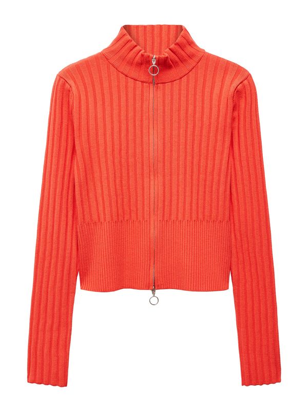 MANGO MANGO Плетена жилетка 'Teriyaki'  оранжево-червено