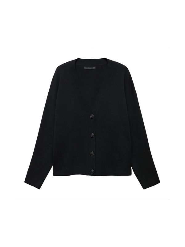 MANGO MANGO Плетена жилетка 'TORTUGA'  черно