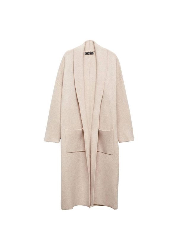 MANGO MANGO Плетено манто 'Ringo'  бежово меланж