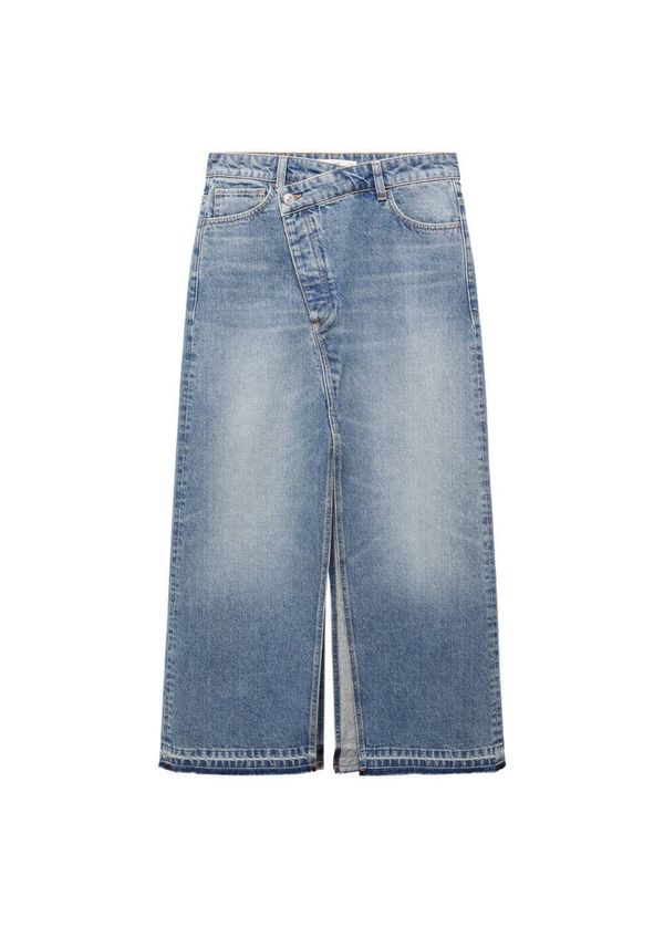 MANGO MANGO Пола 'Mermaid'  син деним