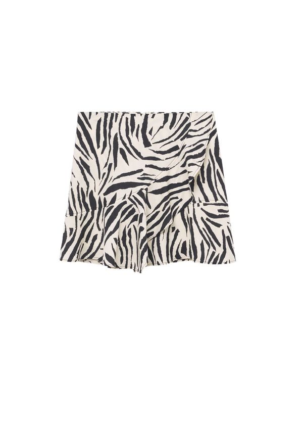 MANGO MANGO Пола 'Zebri'  кремаво / черно