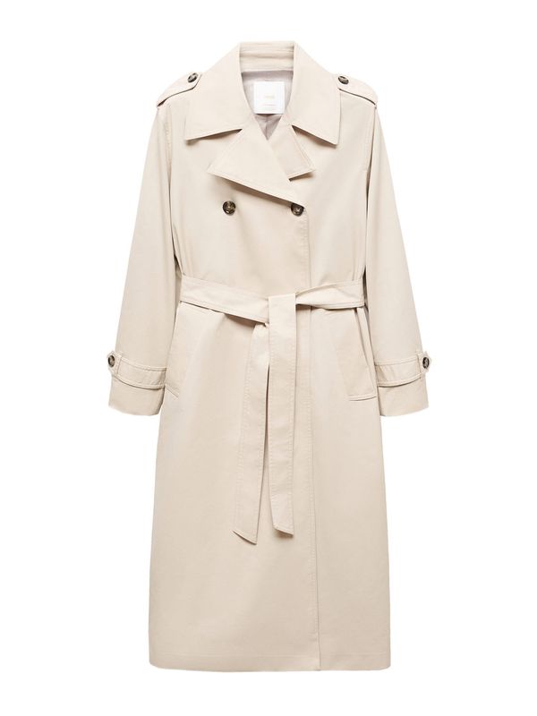 MANGO MANGO Преходно палто 'Angela'  кремаво