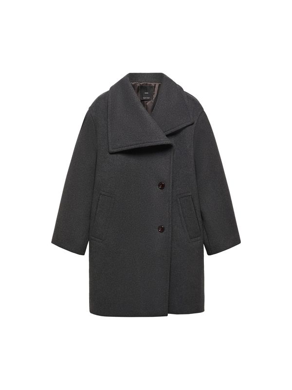 MANGO MANGO Преходно палто 'Conguito'  тъмносиво