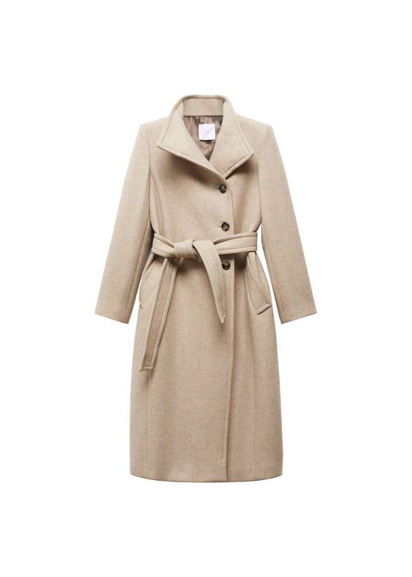 MANGO MANGO Преходно палто 'Sirenita'  бежово меланж