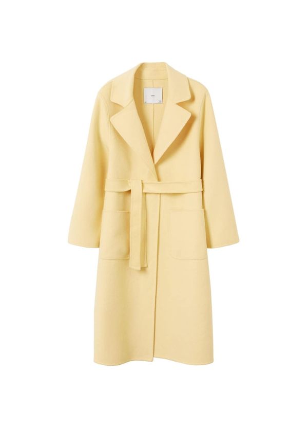 MANGO MANGO Преходно палто  жълто