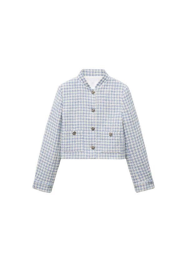 MANGO MANGO Преходно яке 'Bombeta'  пастелно синьо / злато / бяло