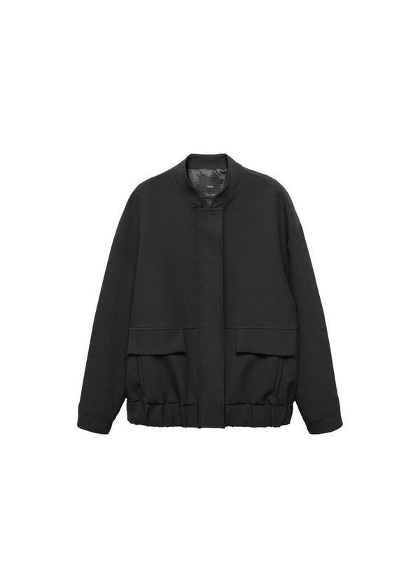 MANGO MANGO Преходно яке 'Edit'  черно