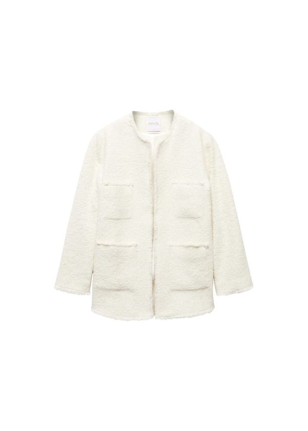 MANGO MANGO Преходно яке 'Judy'  кремаво