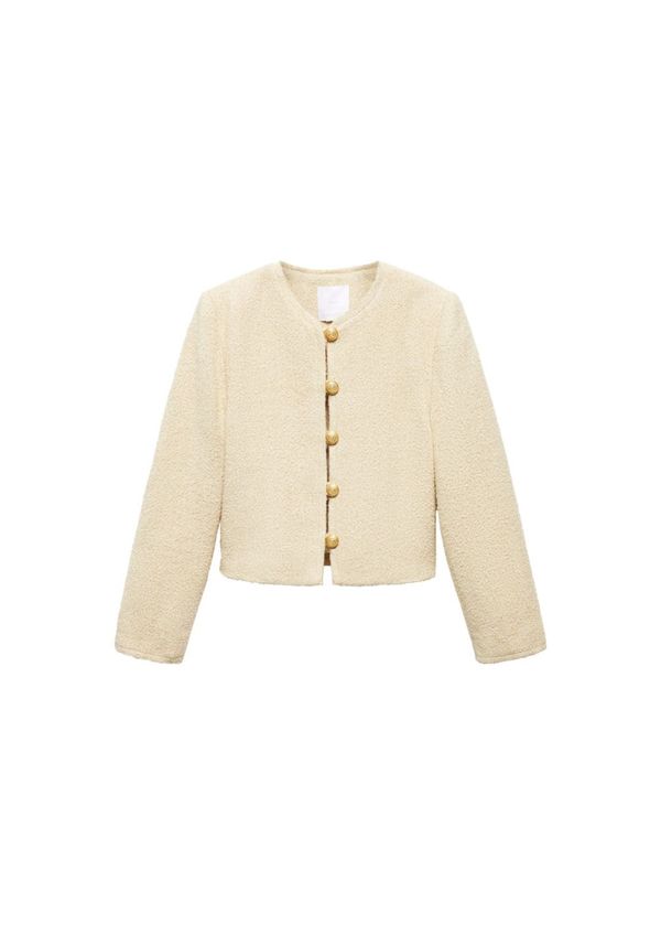 MANGO MANGO Преходно яке 'Osan'  екрю