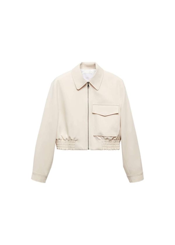 MANGO MANGO Преходно яке  телесен цвят