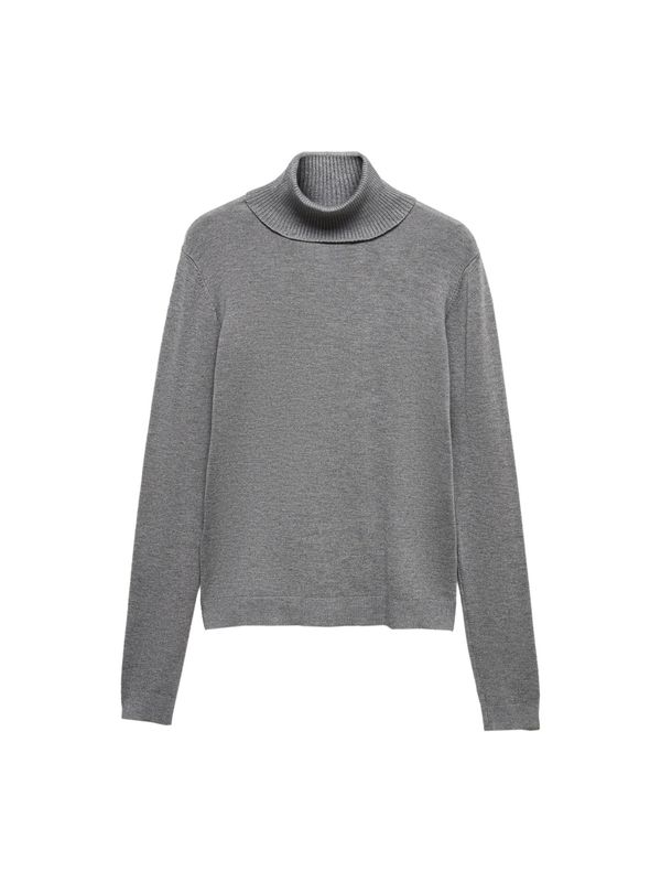 MANGO MANGO Пуловер 'ALMAR'  сив меланж